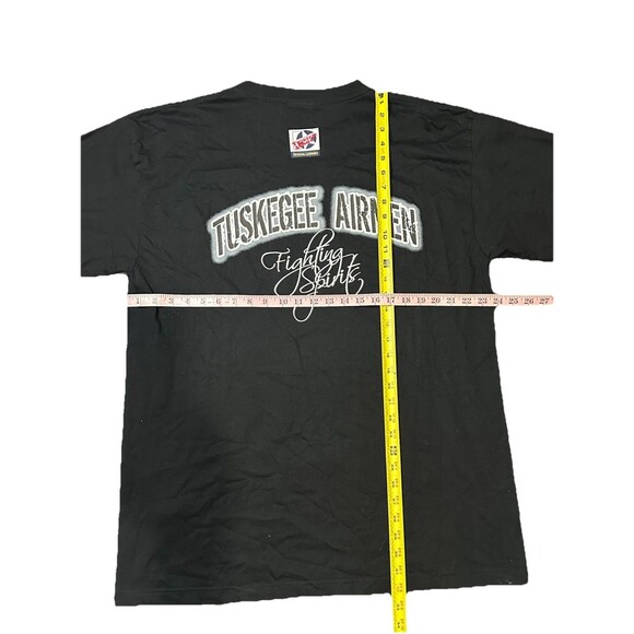 Vintage Black Heritage Inc. Tuskegee Airmen Airplane Black T Shirt Sz XL - Picture 7 of 7